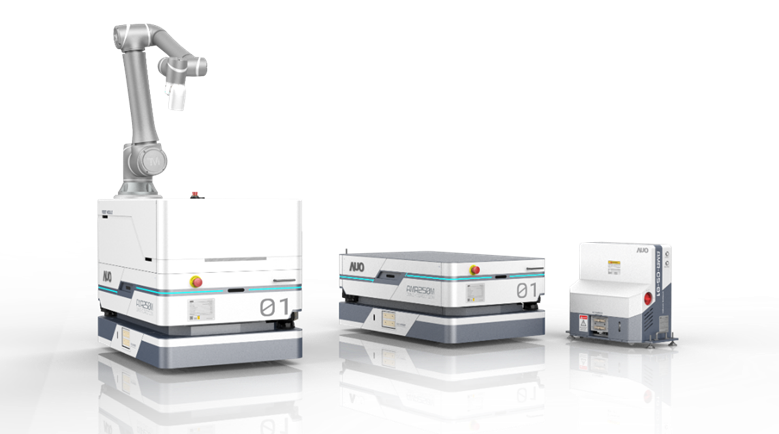 PA视讯數位開發的自主式移動機器人（AMR250M），搭配全向輪並結合AI演算法、2D LiDAR、3D攝影機等技術，協助客戶實現產線全自動化